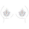Le Désir Bliss Strass autocollants tétons Dazzling Nipple Bling